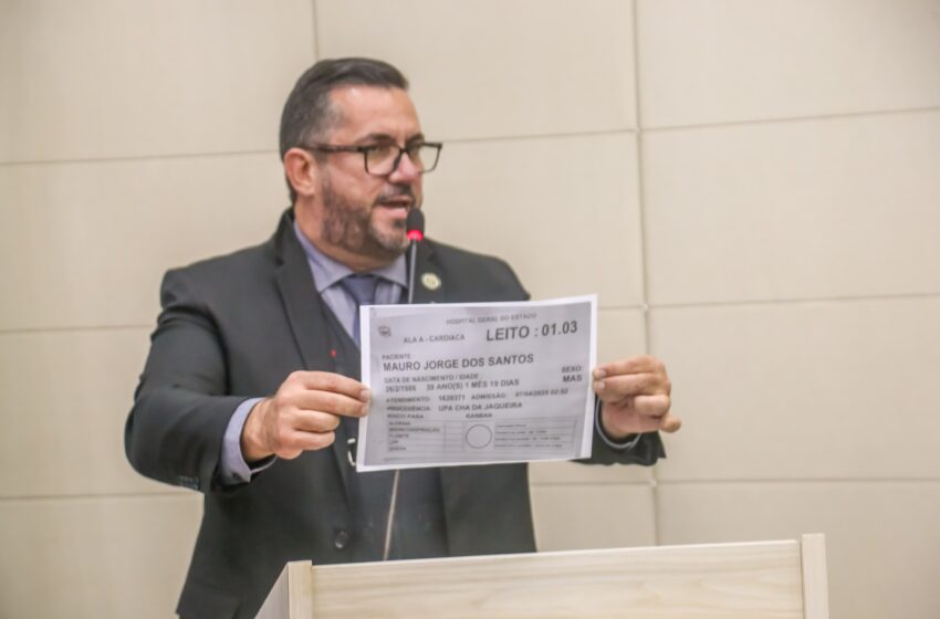 Leonardo Dias pede ajuda da Sesau para resolver problemas de cirurgias cardíacas